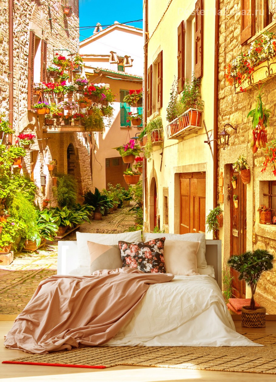 Фреска итальянская улочка