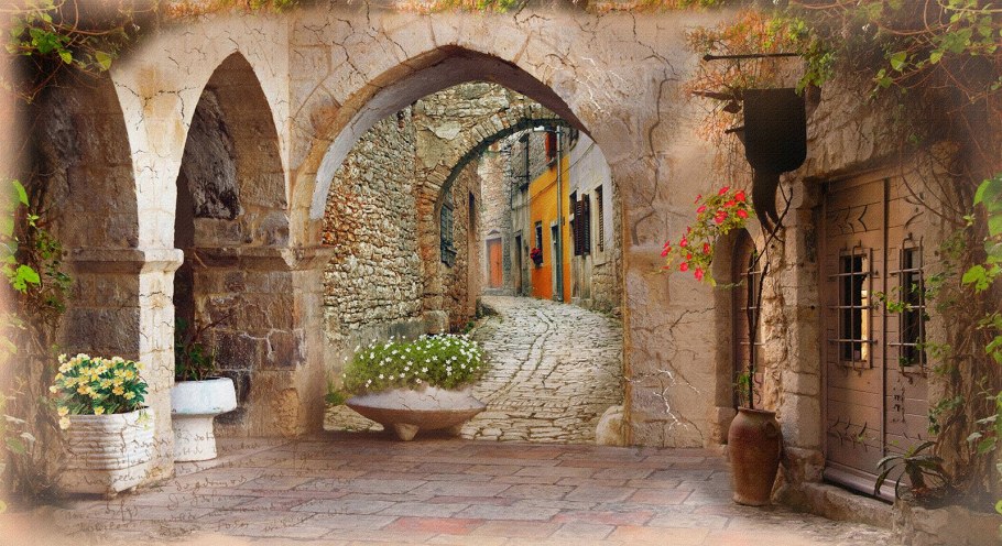 Фотообои улочки и Дворики старого города