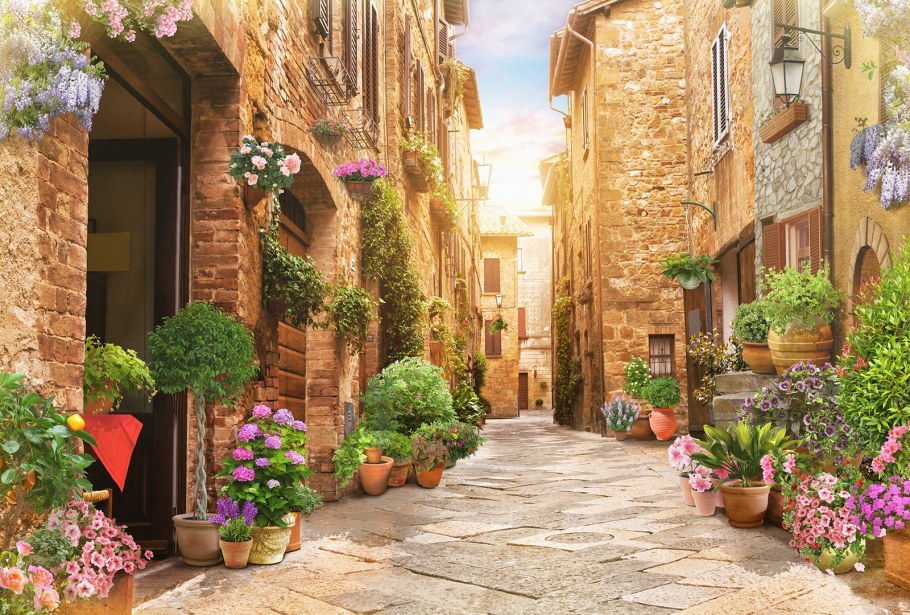 Фотообои Милан улочка радости