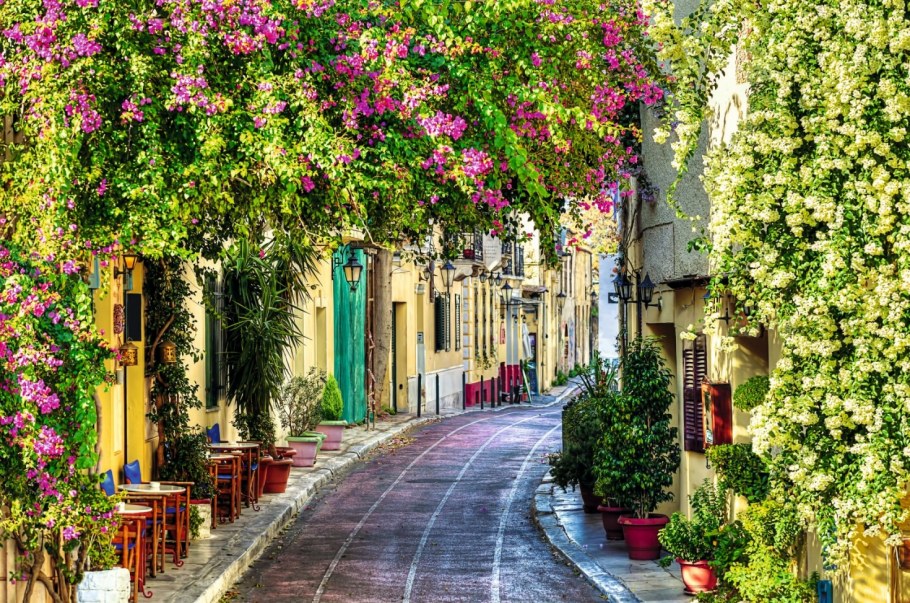 Улочки цветущие Турция Средиземноморье