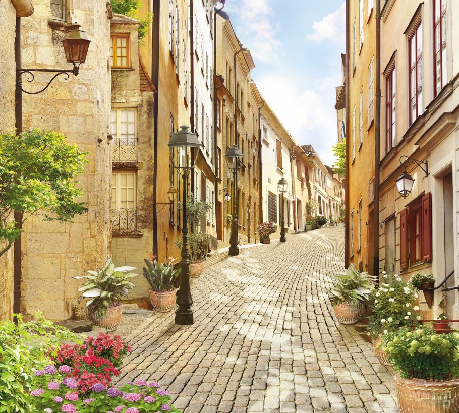 Улочки Италии линейная перспектива