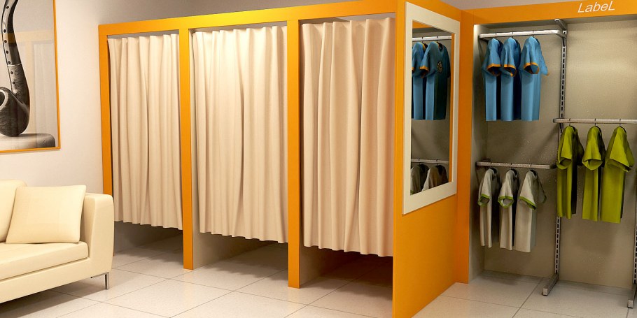 Примерочная в магазине