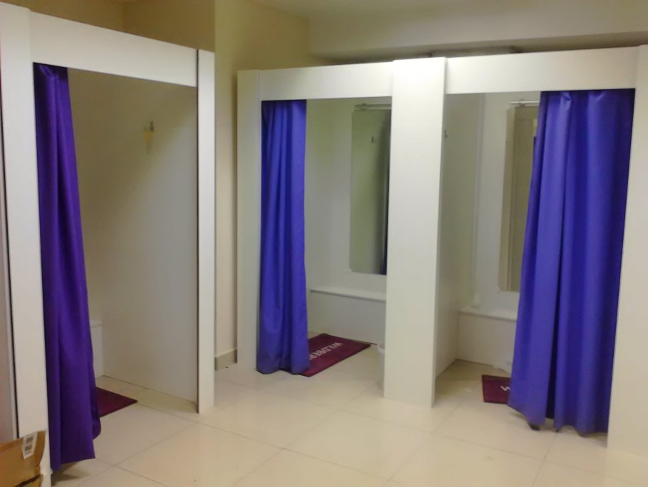 Примерочные из гипсокартона