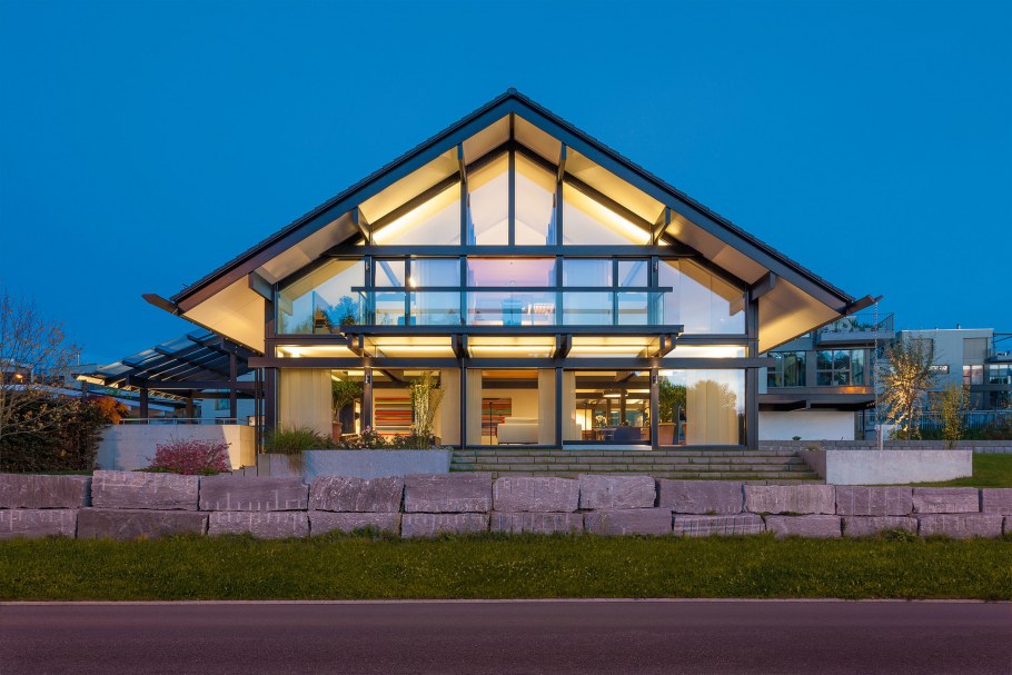 Фахверк Домогацкого зеленая крыша