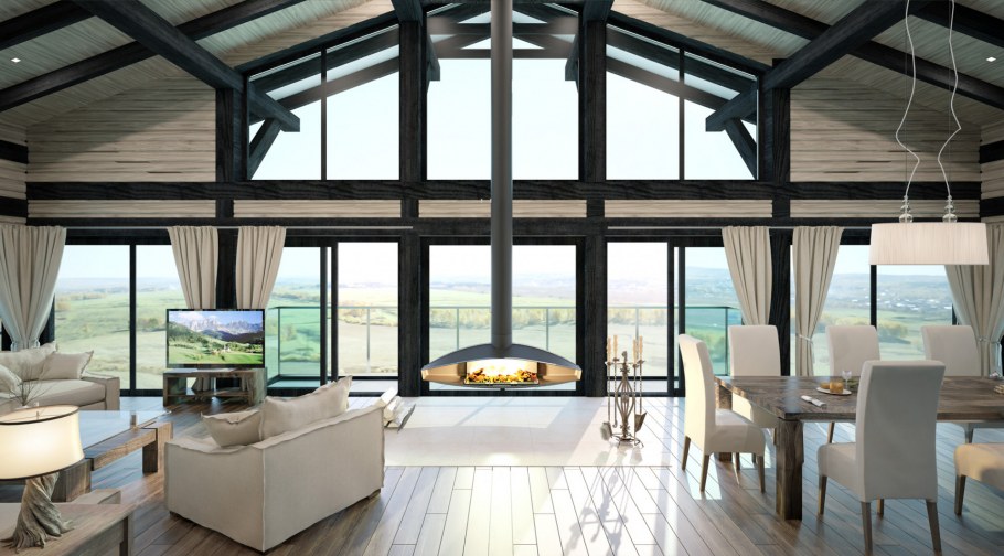 Скандинавия отделка фахверк