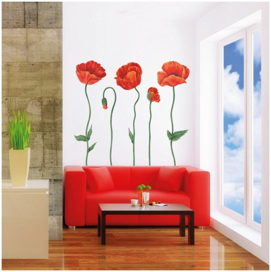 Наклейка Декоретто маки