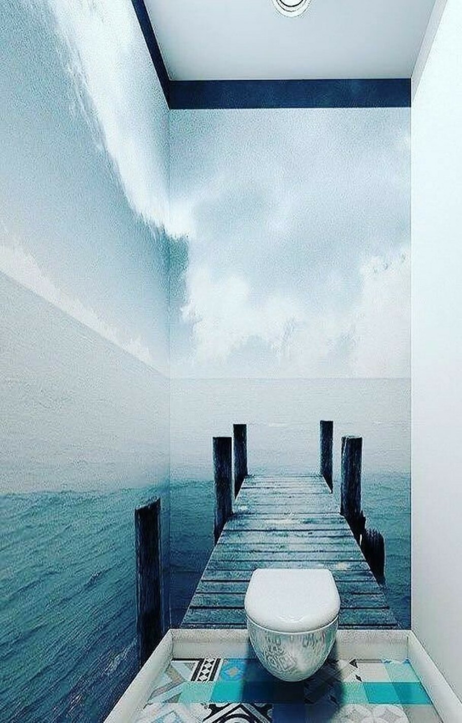 Декор туалета маленького