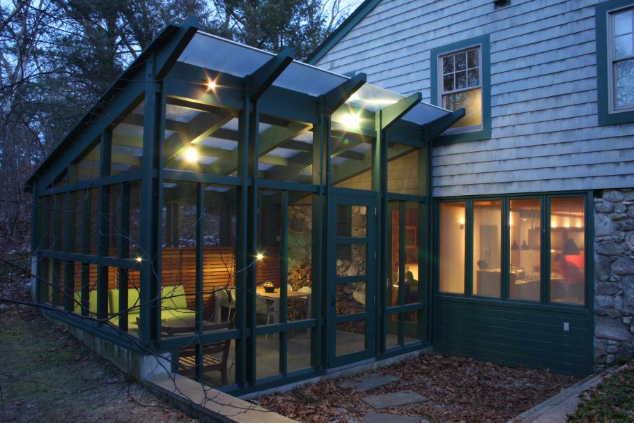 Фахверк веранда пристройка