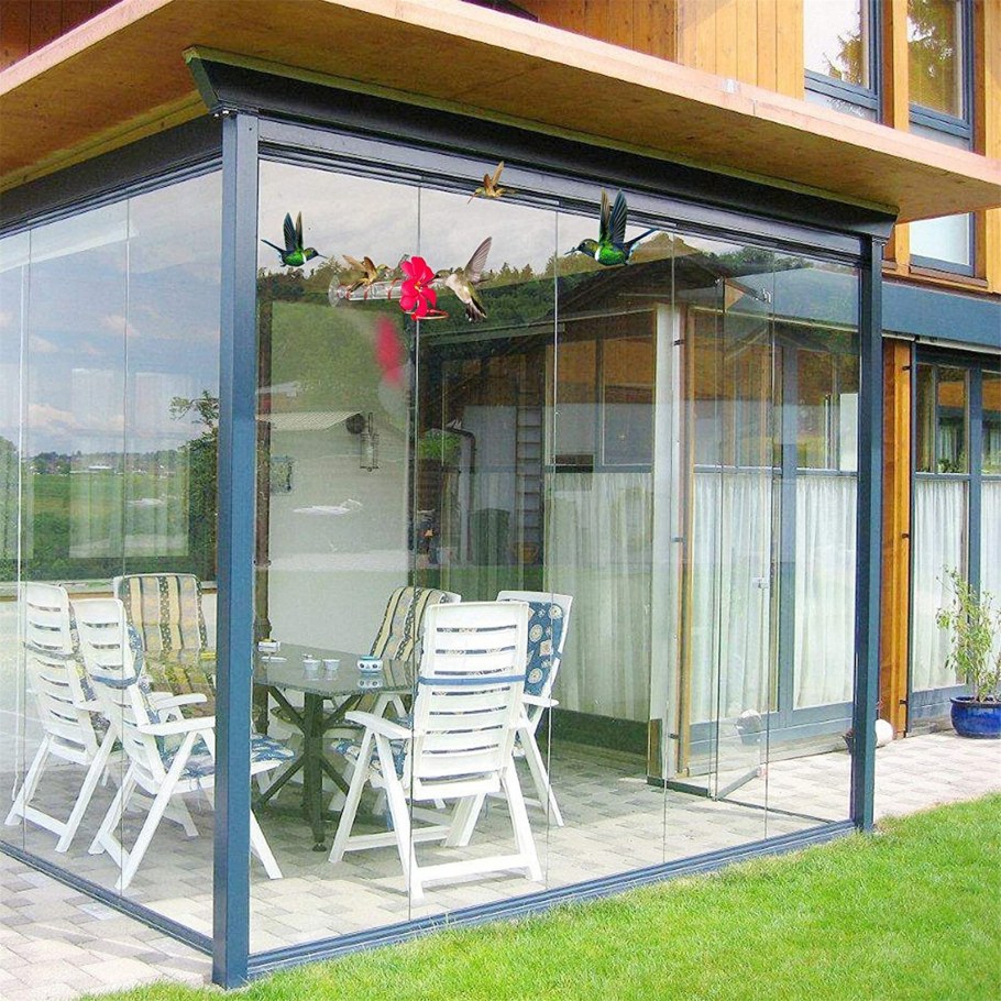 Безрамное остекление террасы