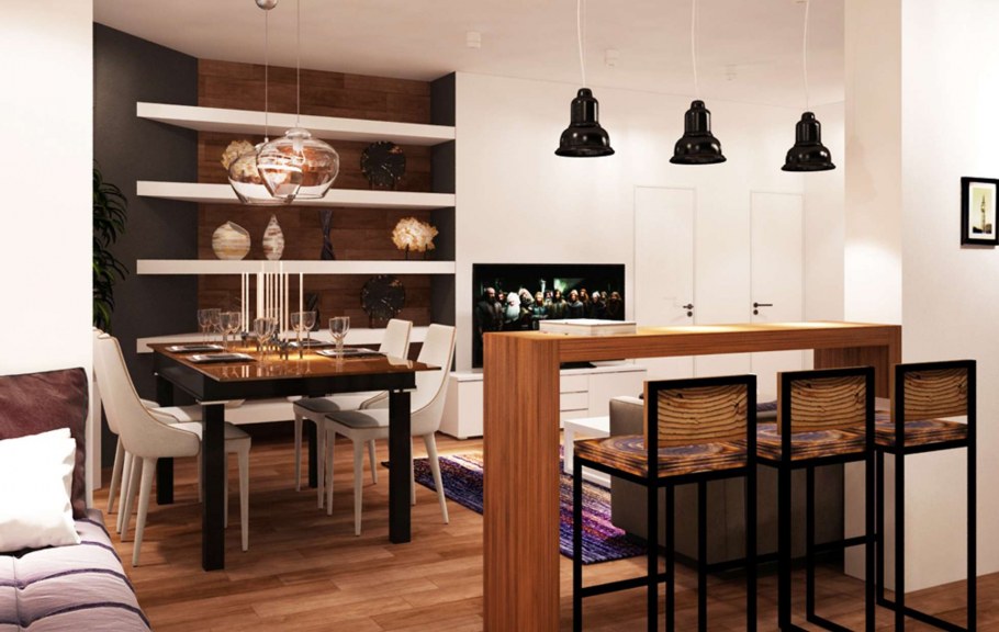 Барная стойка из кварцевого агломерата