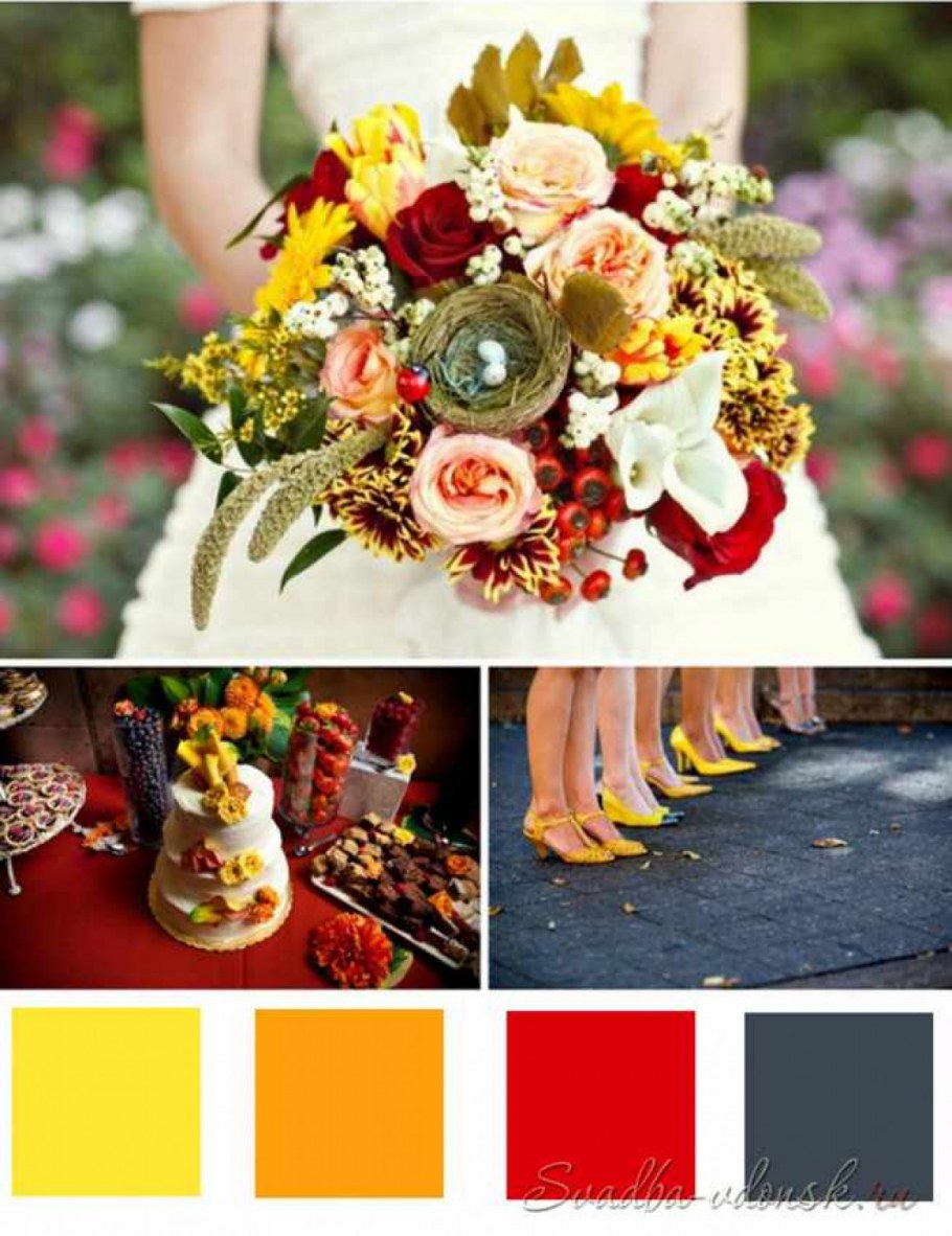 Палитра бордовая свадьба