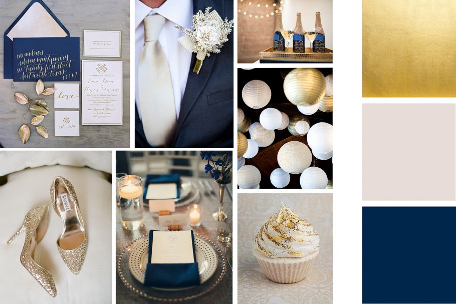 Сочетание цветов белый золотой