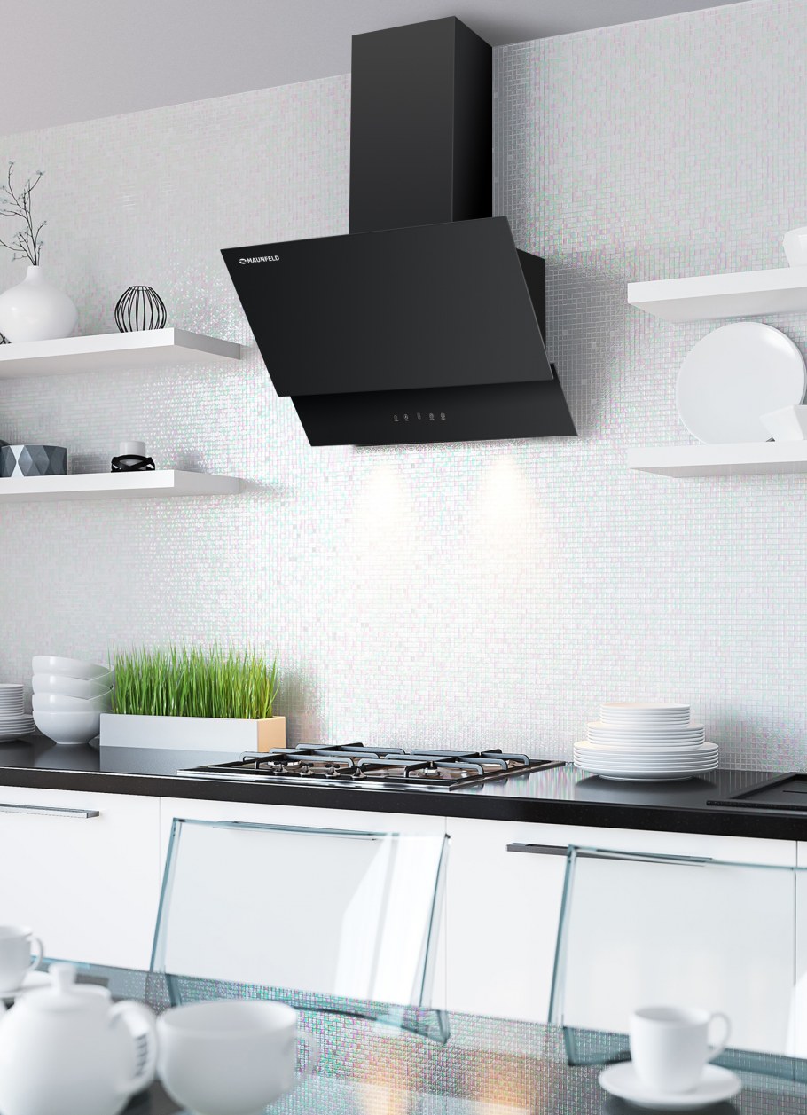 Вытяжка 60 см Maunfeld Plym Touch 60 Black Glass Black