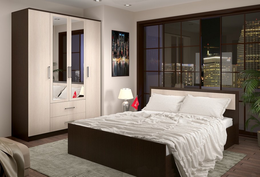 Спальный гарнитур Фиеста (БТС)