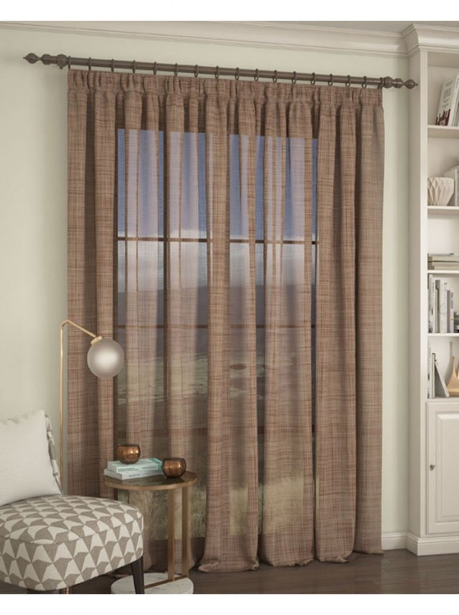 Текстилия / вуаль под лён однотонная 300*260 см.