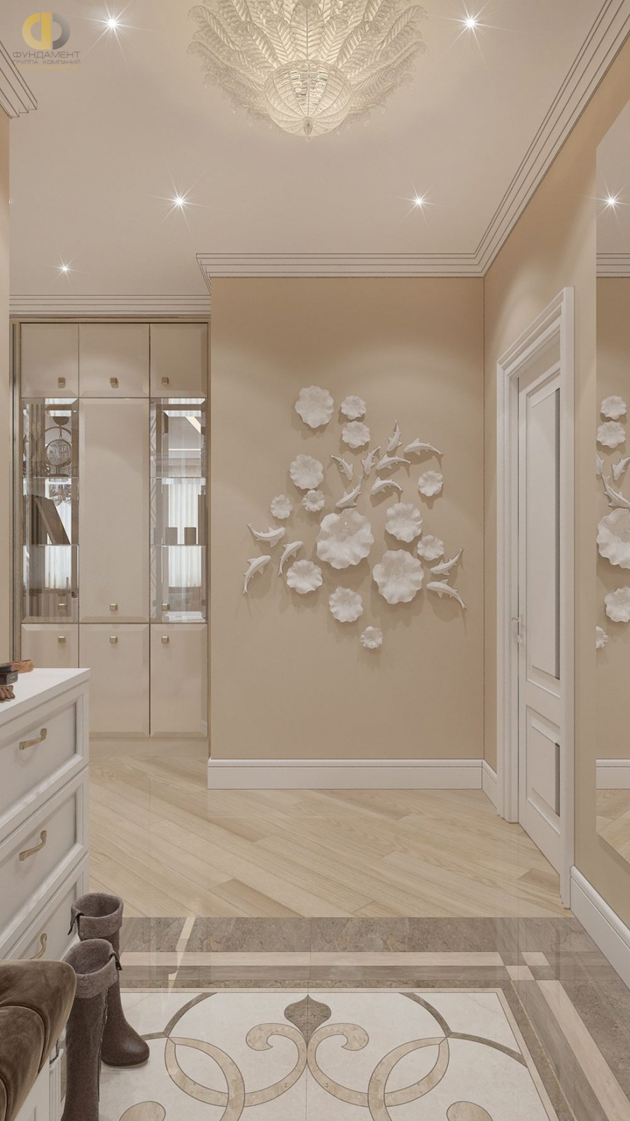 Декоративная штукатурка в прихожей