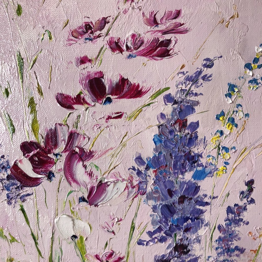 Интерьерная картина в фиолетовых тонах