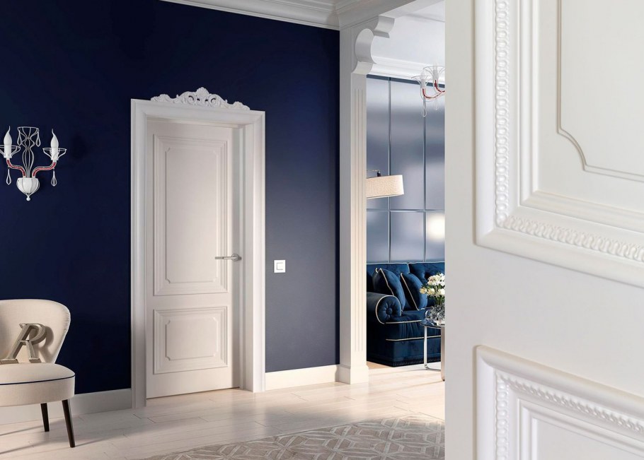 Двери к серому ламинату