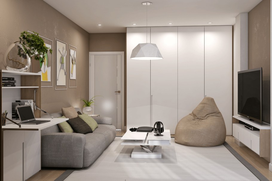 Интерьер двухкомнатной квартиры 50 кв.м