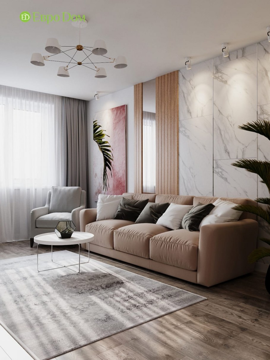 Интерьеры квартир в современном стиле двухкомнатных