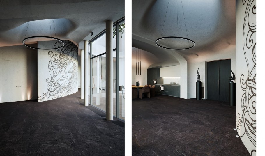 Бионика и в интерьере на стене