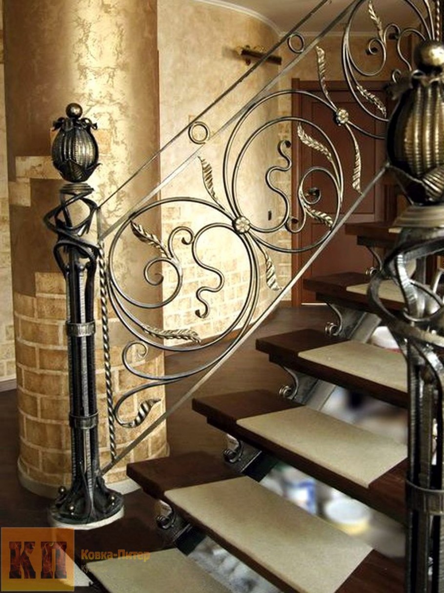 Кованые ограждения лестниц