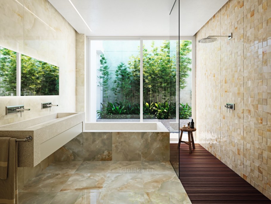 Плитка 75x25 click Onix Verde