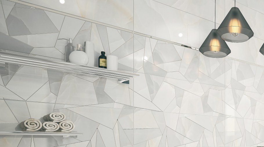 Плитка настенная Delacora Onyx Titan White