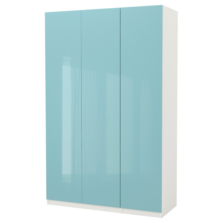 ПАКС гардероб, белый, ФАРДАЛЬ глянцевый