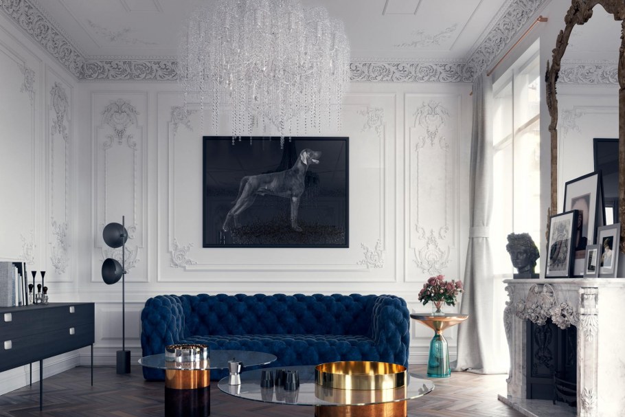 Гостинная в стиле Роко бароко