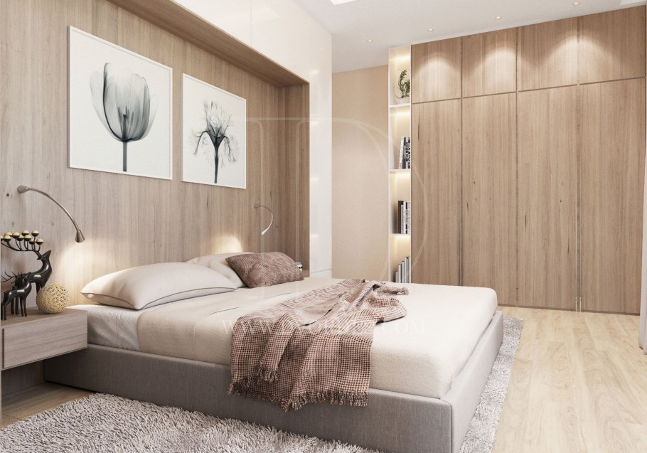 Спальня 15 кв м со шкафом