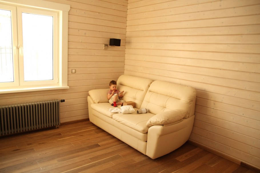 Вагонка штиль на стене