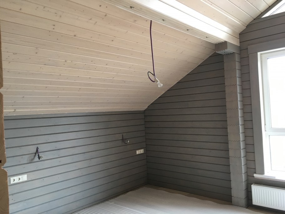 Покрашенная вагонка