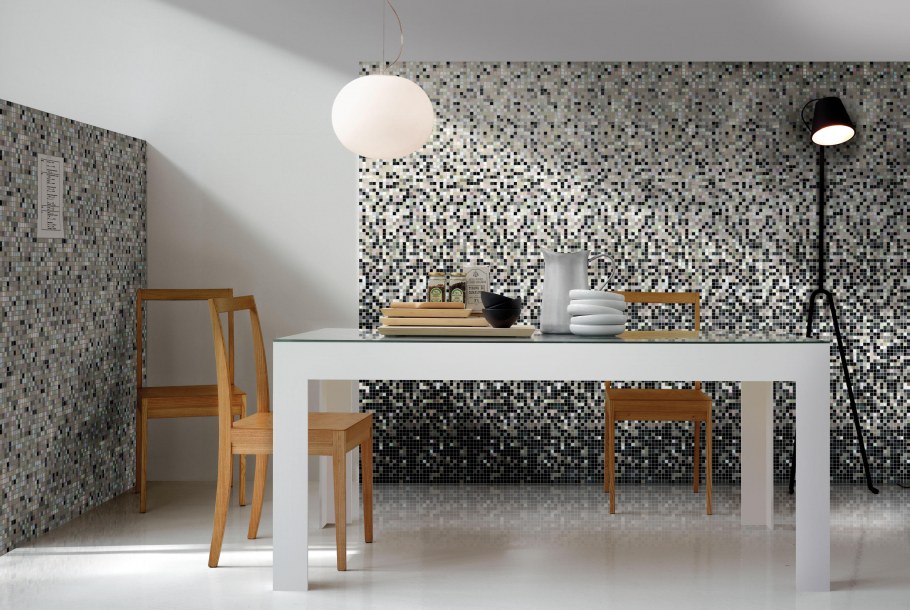 Красно серая кухня