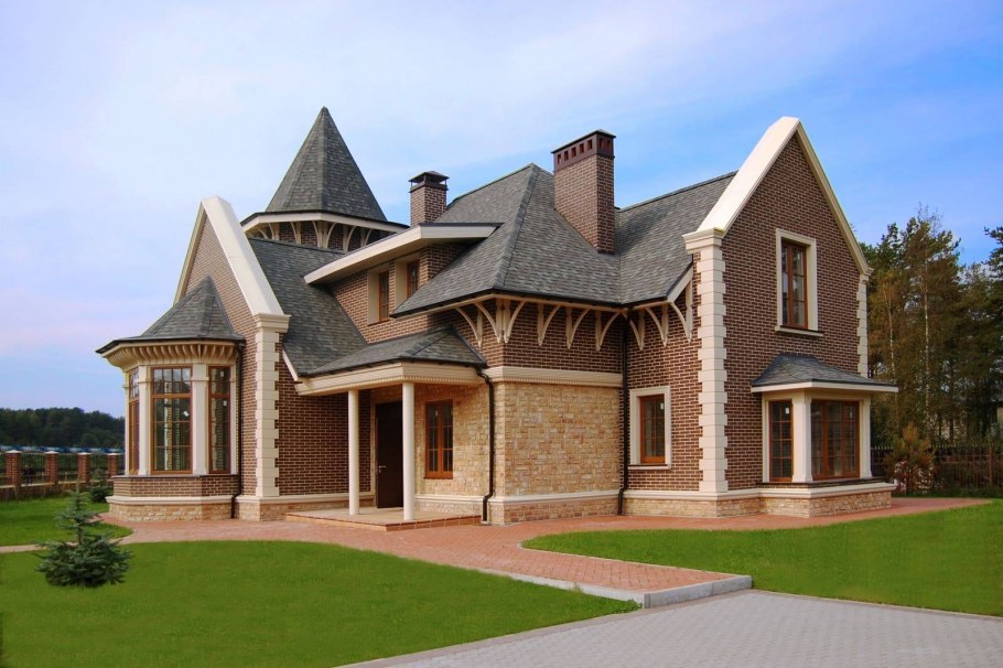 Шикарный дом снаружи