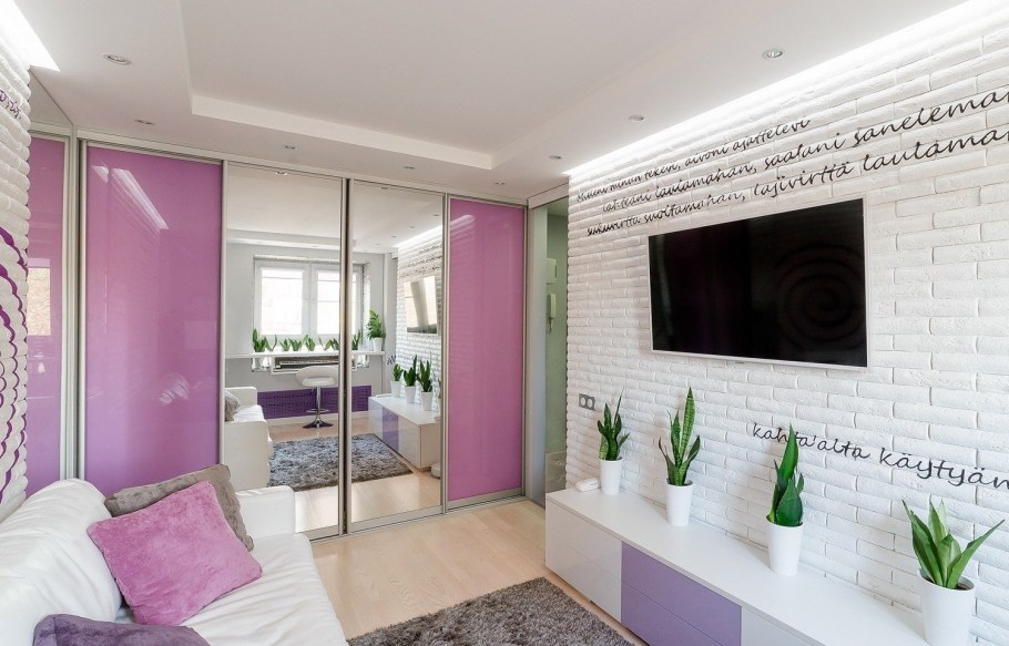 Стиль функционализм в интерьере гостиной