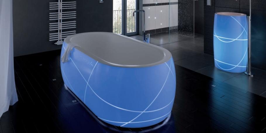 Подсветка в душевой комнате