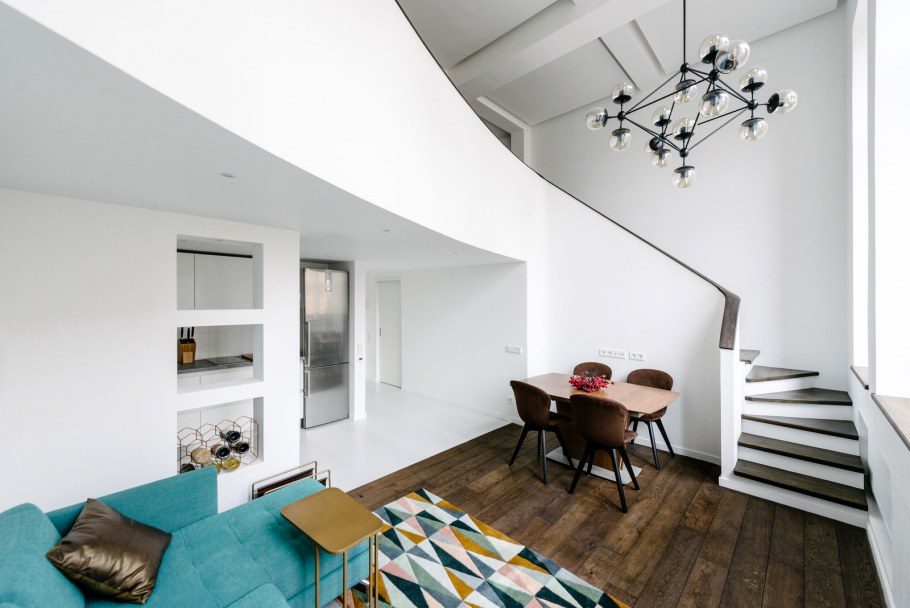 Проект двухуровневой квартиры в 40 квадратов