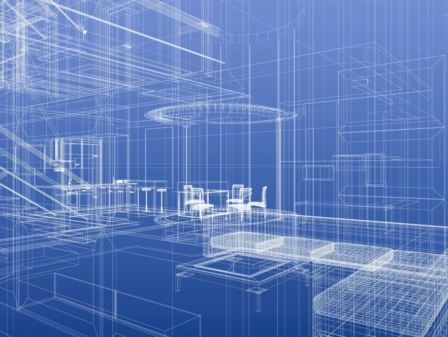 Интерьер в космическом футуристическом стиле