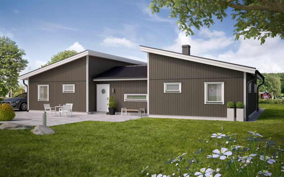 Дом с плоской кровлей