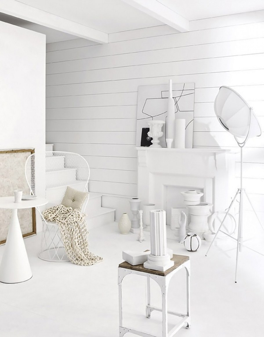 Интерьер в белых тонах