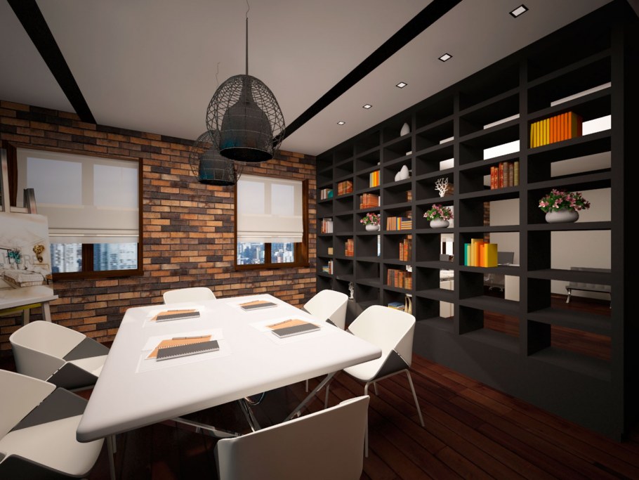 Офис в стиле лофт