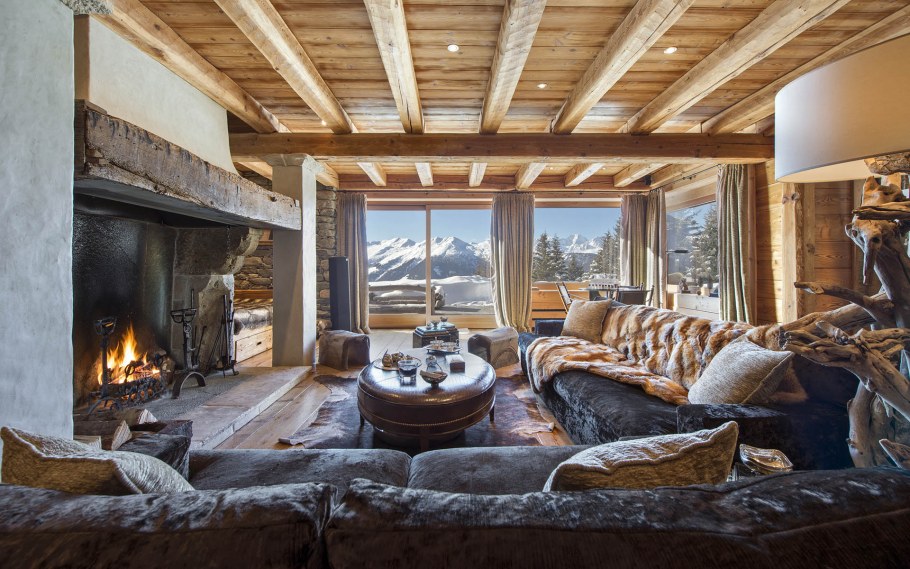 Шале в Альпах интерьер