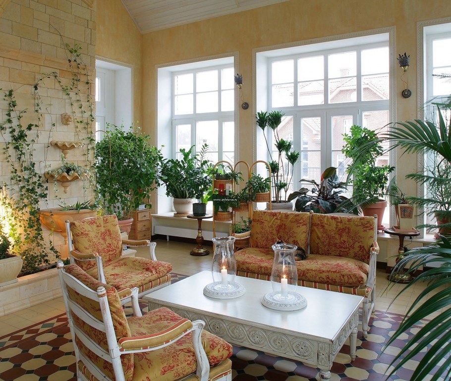 Зимний сад интерьер