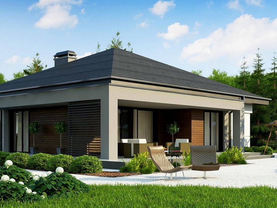 Дом одноэтажный интерьер снаружи