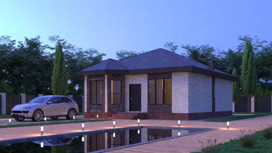 Забор в стиле Райта