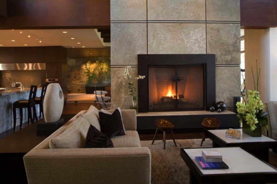 Камин в стиле Контемпорари
