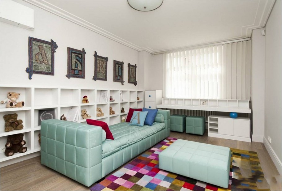 Интерьер однушки для семьи с ребенком