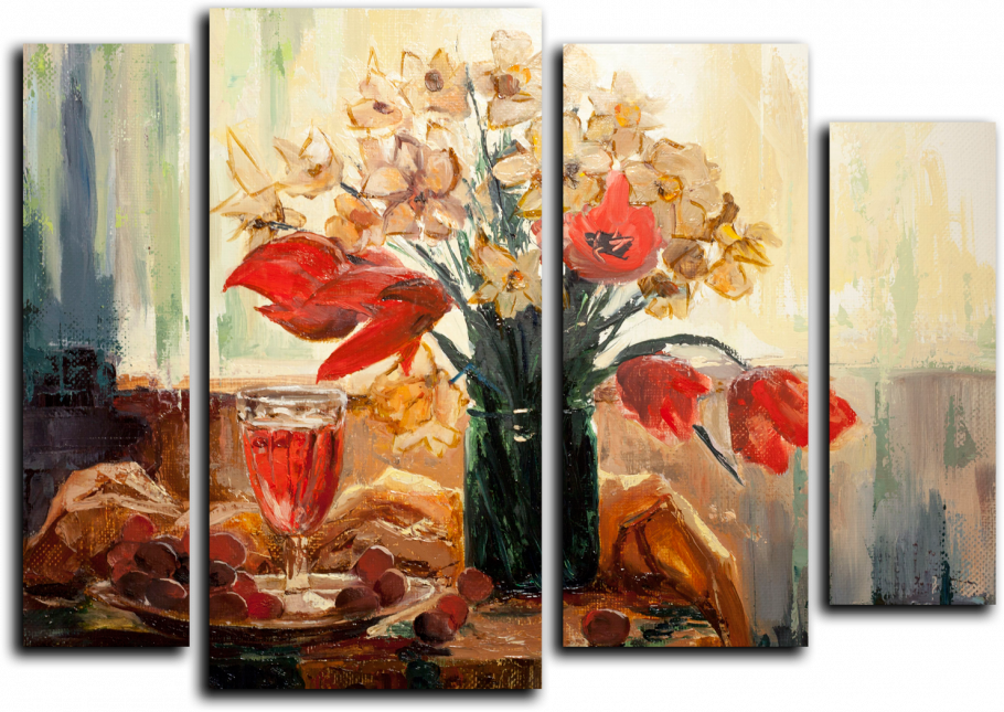 Триптих маслом на холсте