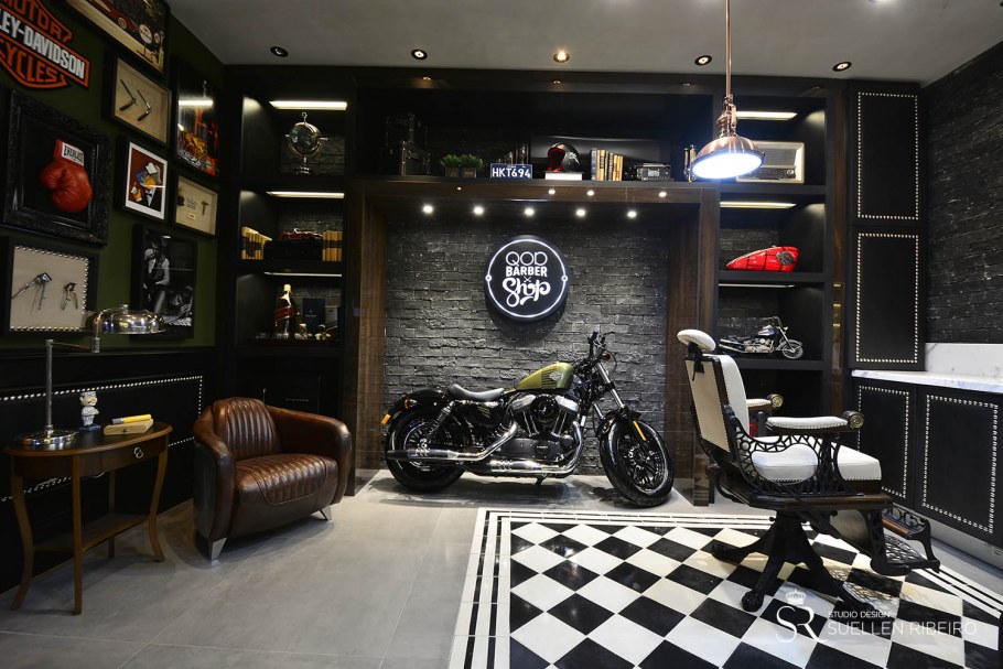 Мужская Берлога в гараже лофт